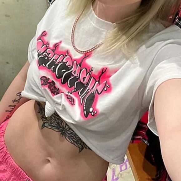 Thrasher Airbrush White T-Shirt size XL - Picture 3 of 8